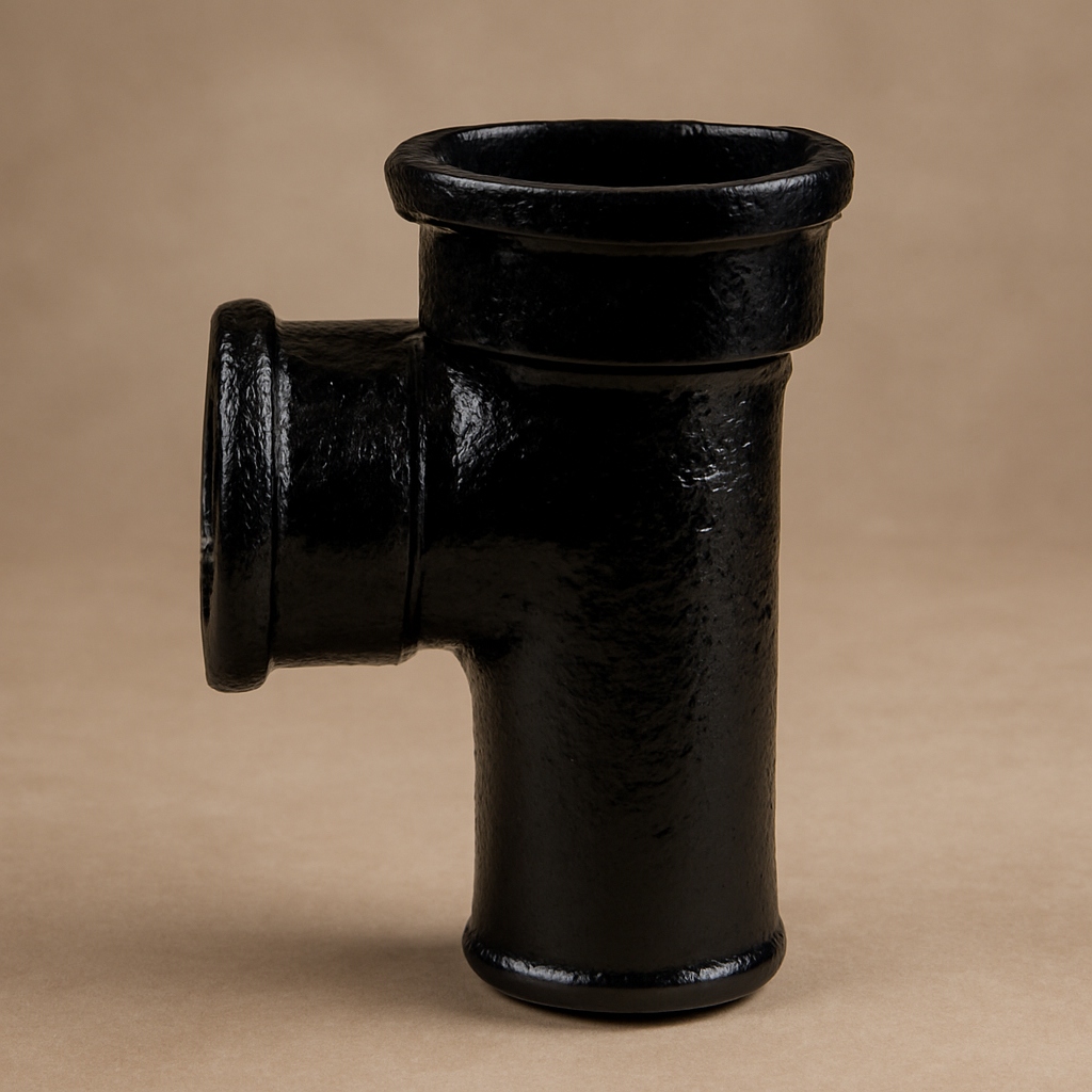 Тройник чугунный прямой низкий 100х100 мм СЧ20 ГОСТ 6942-98